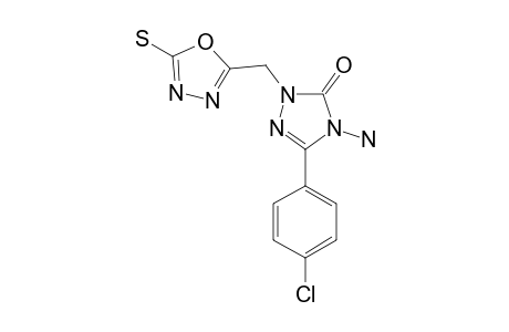 4-AMINO-5-(4-CHLOROPHENYL)-2-[(5-MERCAPTO-1,3,4-OXADIAZOL-2-YL)-METHYL]-2,4-DIHYDRO-3H-1,2,4-TRIAZOL-3-ONE