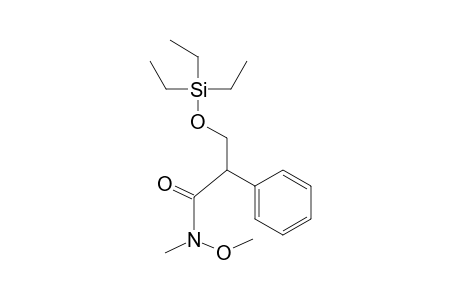N-Methoxy-N-methyl-2-phenyl-3-((triethylsilyl)oxy)propanamide