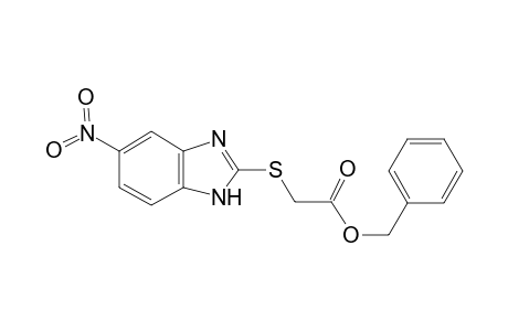 Benzyl [(5-nitro-1H-benzimidazol-2-yl)sulfanyl]acetate