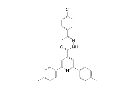 N'-[(E)-1-(4-chlorophenyl)ethylidene]-2,6-bis(4-methylphenyl)isonicotinohydrazide
