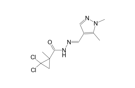 2,2-dichloro-N'-[(E)-(1,5-dimethyl-1H-pyrazol-4-yl)methylidene]-1-methylcyclopropanecarbohydrazide