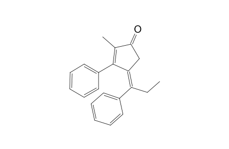 (Z)-2-methyl-3-phenyl-4-(1-phenylpropylidene)cyclopent-2-enone