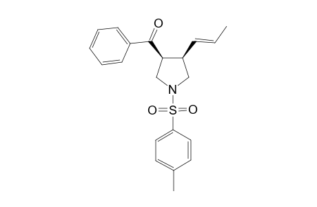 (+/-)-(3S,4R)-3-Benzoyl-4-[(E)-prop-1-en-1-yl]-1-[(4-methylphenyl)sulfonyl]pyrrol-idine