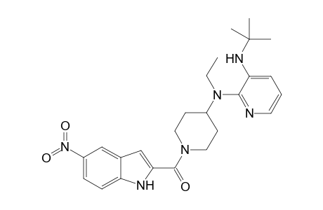 1-[(5-Nitroindl-2-yl)carbonyl]-4-[N-ethyl-N-[3-[(1,1-dimethylethyl)amino]-2-pyridinyl]amino]piperidine