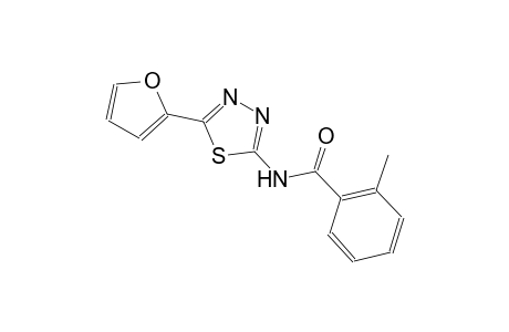 N-[5-(2-furyl)-1,3,4-thiadiazol-2-yl]-2-methylbenzamide