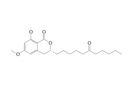 (3R)-8-HYDROXY-6-METHOXY-3-(6-OXOUNDECYL)-3,4-DIHYDROISOCOUMARIN