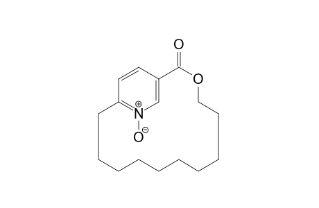 3-oxa-15-azabicclo[12.2.2]octadeca-14,16,17-trien-2-one, 15-oxide