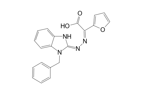 2-[1-Benzylbenzimidazol-2-yl)hydrazono] N'-[.alpha.-(fur-2'-yl)acetic acid]
