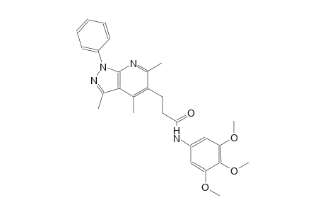 1H-pyrazolo[3,4-b]pyridine-5-propanamide, 3,4,6-trimethyl-1-phenyl-N-(3,4,5-trimethoxyphenyl)-