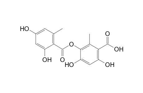 3-(2',4'-Dihydroxy-6'-methylbenzoyloxy)-4,6-dihydroxy-2-methylbenzoic acid