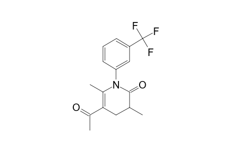 5-ACETYL-3,6-DIMETHYL-1-[(3-TRIFLUOROMETHYL)-PHENYL]-3,4-DIHYDRO-2-(1H)-PYRIDINONE