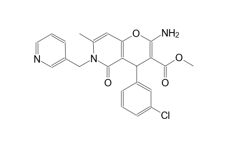 methyl 2-amino-4-(3-chlorophenyl)-7-methyl-5-oxo-6-(3-pyridinylmethyl)-5,6-dihydro-4H-pyrano[3,2-c]pyridine-3-carboxylate