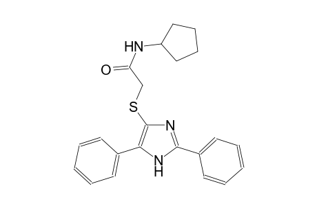 acetamide, N-cyclopentyl-2-[(2,5-diphenyl-1H-imidazol-4-yl)thio]-