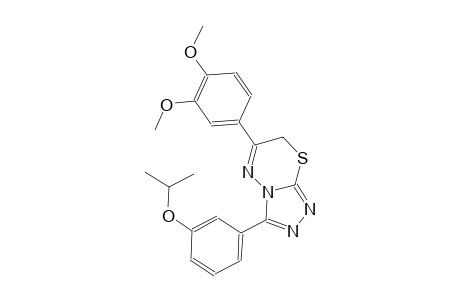 6-(3,4-dimethoxyphenyl)-3-(3-isopropoxyphenyl)-7H-[1,2,4]triazolo[3,4-b][1,3,4]thiadiazine