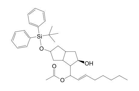 (2.beta.)-5-[(1',1'-Dimethylethyl)diphenylsilyloxy]octahydro-1-(1"-acetyloxy-2"-octenyl)-2-pentalenol