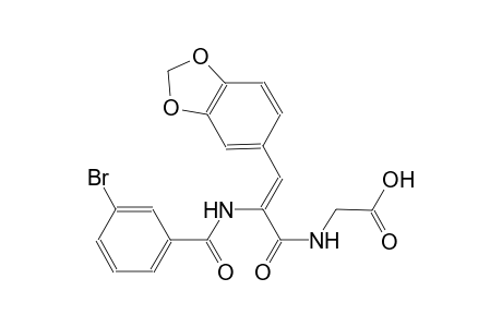 acetic acid, [[(2Z)-3-(1,3-benzodioxol-5-yl)-2-[(3-bromobenzoyl)amino]-1-oxo-2-propenyl]amino]-