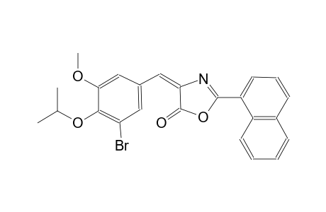 (4E)-4-(3-bromo-4-isopropoxy-5-methoxybenzylidene)-2-(1-naphthyl)-1,3-oxazol-5(4H)-one