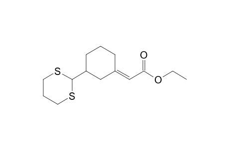 Ethyl 3-[(2',6'-dithiacyclohexyl)cyclohexylidene]acetate