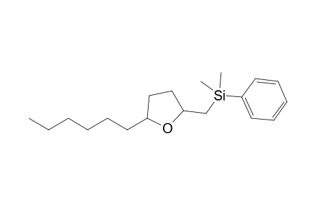 2-[(Phenyldimethylsilyl)methyl]-5-hexyltetrahydrofuran