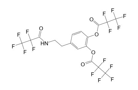 4-(2-[(2,2,3,3,3-Pentafluoropropanoyl)amino]ethyl)-2-[(2,2,3,3,3-pentafluoropropanoyl)oxy]phenyl 2,2,3,3,3-pentafluoropropanoate