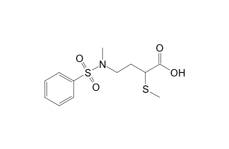 4-(N-Benzenesulfonyl-N-methylamino)-2-(methylthio)butanoic acid
