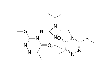 1,3-Diisopropyl-2,4-bis(6-methyl-3-methylthio-5-oxo-1,2,4-triazin-4yl)-1,3-diazetidine
