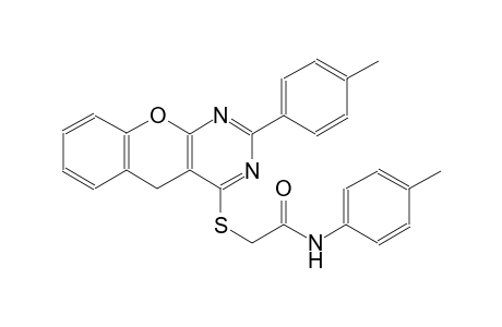 acetamide, N-(4-methylphenyl)-2-[[2-(4-methylphenyl)-5H-[1]benzopyrano[2,3-d]pyrimidin-4-yl]thio]-