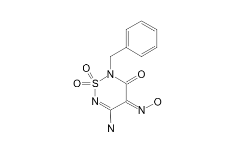 (E)-2-BENZYL-5-AMINO-4-HYDROXYIMINO-3-OXO-3,4-DIHYDRO-2H-1,2,6-THIODIAZINE-1,1-DIOXIDE