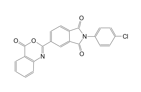 1H-isoindole-1,3(2H)-dione, 2-(4-chlorophenyl)-5-(4-oxo-4H-3,1-benzoxazin-2-yl)-