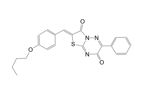 7H-thiazolo[3,2-b][1,2,4]triazine-3,7(2H)-dione, 2-[(4-butoxyphenyl)methylene]-6-phenyl-, (2Z)-