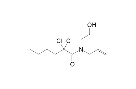 2,2-bis(chloranyl)-N-(2-hydroxyethyl)-N-prop-2-enyl-hexanamide