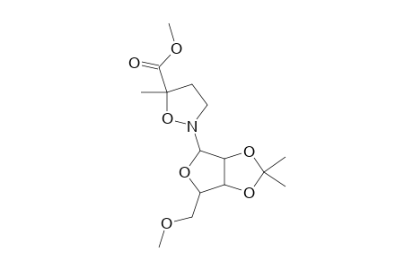5-Isoxazolidinecarboxylic acid, 5-methyl-2-[5-O-methyl-2,3-O-(1-methylethylidene)-.beta.-D-ribofuranosyl]-, methyl ester