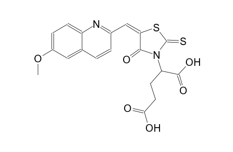pentanedioic acid, 2-[(5E)-5-[(6-methoxy-2-quinolinyl)methylene]-4-oxo-2-thioxothiazolidinyl]-