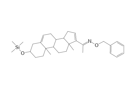 Pregna-5,16-dien-20-one, 3-[(trimethylsilyl)oxy]-, O-(phenylmethyl)oxime, (3.beta.)-