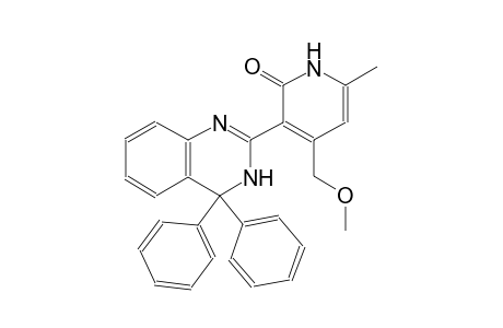 3-(4,4-diphenyl-1H-quinazolin-2-yl)-4-(methoxymethyl)-6-methyl-1H-pyridin-2-one