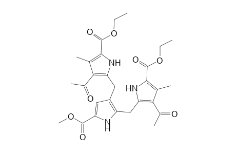 2,3-Bis[(4-acetyl-2-ethoxycarbonyl-3-methylpyrrolyl)methyl]-5-methoxycarbonylpyrrole