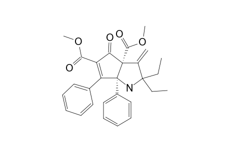 2,2-DIETHYL-3-METHYLENE-4-OXO-6,6A-DIPHENYL-2,3,4,6A-TETRAHYDRO-(3AA,6AA)-1H-CYCLOPENTA-[B]-PYRROLE-3A,5-DICARBOXYLIC-ACID-DIMETHYLESTER