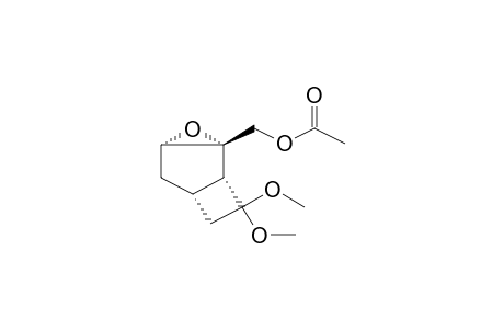 (+/-)-2BETA-ACETOXYMETHYL-8,8-DIMETHOXY-3-OXATRICYCLO[4.2.0.0(2,4)]OCTANE