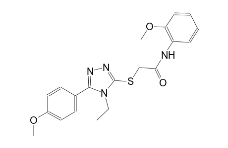 2-{[4-ethyl-5-(4-methoxyphenyl)-4H-1,2,4-triazol-3-yl]sulfanyl}-N-(2-methoxyphenyl)acetamide