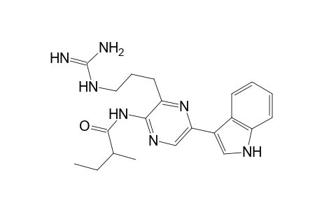 N-[3-(3-guanidinopropyl)-5-(1H-indol-3-yl)pyrazin-2-yl]-2-methyl-butanamide