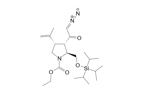 (2S,3S,4S)-3-(2-Diazo-acetyl)-4-isopropenyl-2-triisopropylsilanyloxymethyl-pyrrolidine-1-carboxylic acid ethyl ester