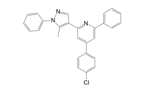 4-(4-Chlorophenyl)-2-(5-methyl-1-phenyl-1H-pyrazol-4-yl)-6-phenylpyridine