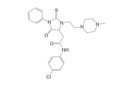 4-imidazolidineacetamide, N-(4-chlorophenyl)-3-[2-(4-methyl-1-piperazinyl)ethyl]-5-oxo-1-phenyl-2-thioxo-