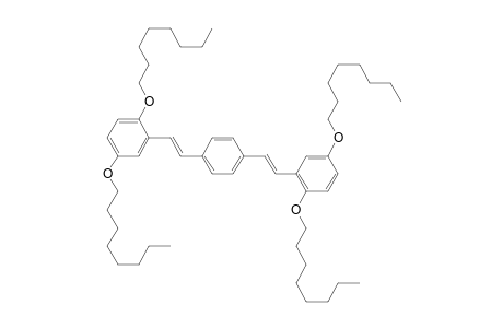 2-[(E)-2-[4-[(E)-2-(2,5-dioctoxyphenyl)ethenyl]phenyl]ethenyl]-1,4-dioctoxybenzene