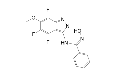 (Z)-N-(4,5,7-Trifluoro-6-methoxy-2-methyl-2H-indazol-3-yl)-N'-hydroxy-benzamidine