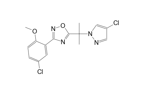 4-chloro-2-{5-[1-(4-chloro-1H-pyrazol-1-yl)-1-methylethyl]-1,2,4-oxadiazol-3-yl}phenyl methyl ether