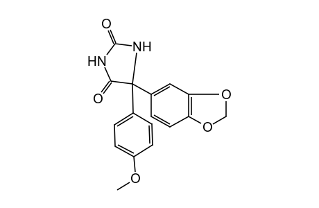 5-(p-METHOXYPHENYL)-5-[(3,4-METHYLENEDIOXY)PHENYL]HYDANTOIN