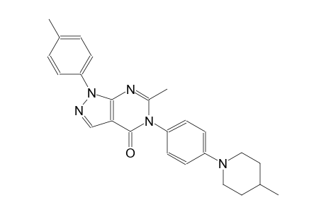 4H-pyrazolo[3,4-d]pyrimidin-4-one, 1,5-dihydro-6-methyl-1-(4-methylphenyl)-5-[4-(4-methyl-1-piperidinyl)phenyl]-