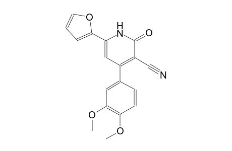 4-(3,4-dimethoxyphenyl)-6-(2-furyl)-2-oxo-1,2-dihydro-3-pyridinecarbonitrile