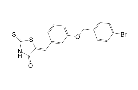 (5Z)-5-{3-[(4-bromobenzyl)oxy]benzylidene}-2-thioxo-1,3-thiazolidin-4-one
